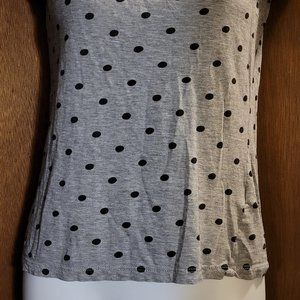 Polka dot short sleeve tee